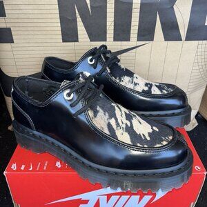 NEW Dr. Martens Zeffir 3i Bex Buttero Hair On Black Leather Men Size 9/Womens 10